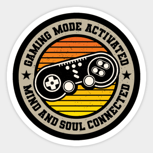 Gaming mode activated Sticker